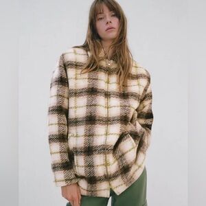 Aritzia Wilfred Lyon Plaid Jacket